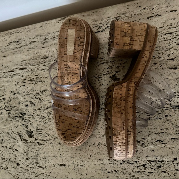 NWOB CULT GAIA Sev Clear Four-Band Platform Sandals - Picture 12 of 17